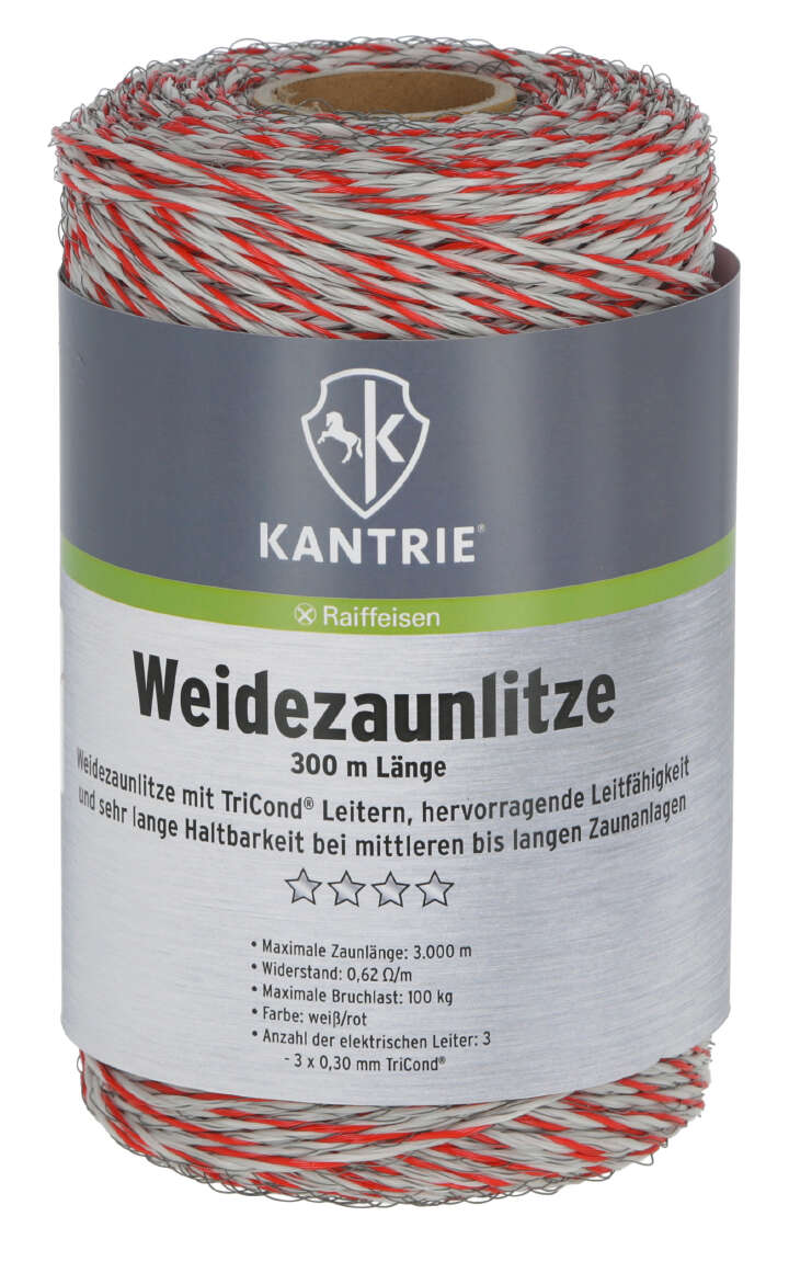 KANTRIE Weidezaunlitze für mittlere Zaunanlagen